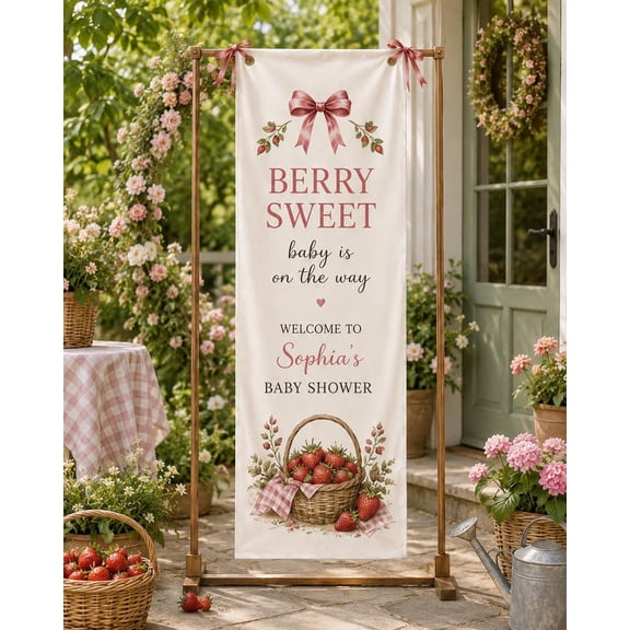 Locally Grown Fabric Banner, Personalized Garden Welcome Sign, Custom Farmers Market Party Backdrop