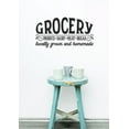 thumbnail image 1 of Locally Grown Homemade Farmhouse Decals Kitchen Letters Grocery Sticker 23x12-Inch Black, 1 of 1