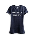 thumbnail image 1 of Locally Grown Women's Fashion Relaxed T-Shirt Tee Heather Navy Large, 1 of 4