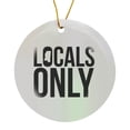 thumbnail image 1 of 3drose, Locals Only Mississippi, Circle Porcelain Ornament, 1 of 7