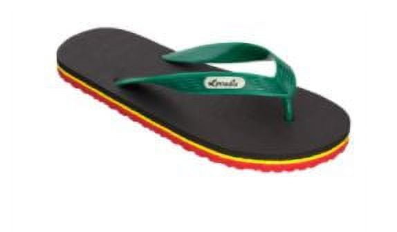 Locals Hawaii Unisex Stripe Rubber Slipper, Assorted Colors, 10.5 Inch Sole