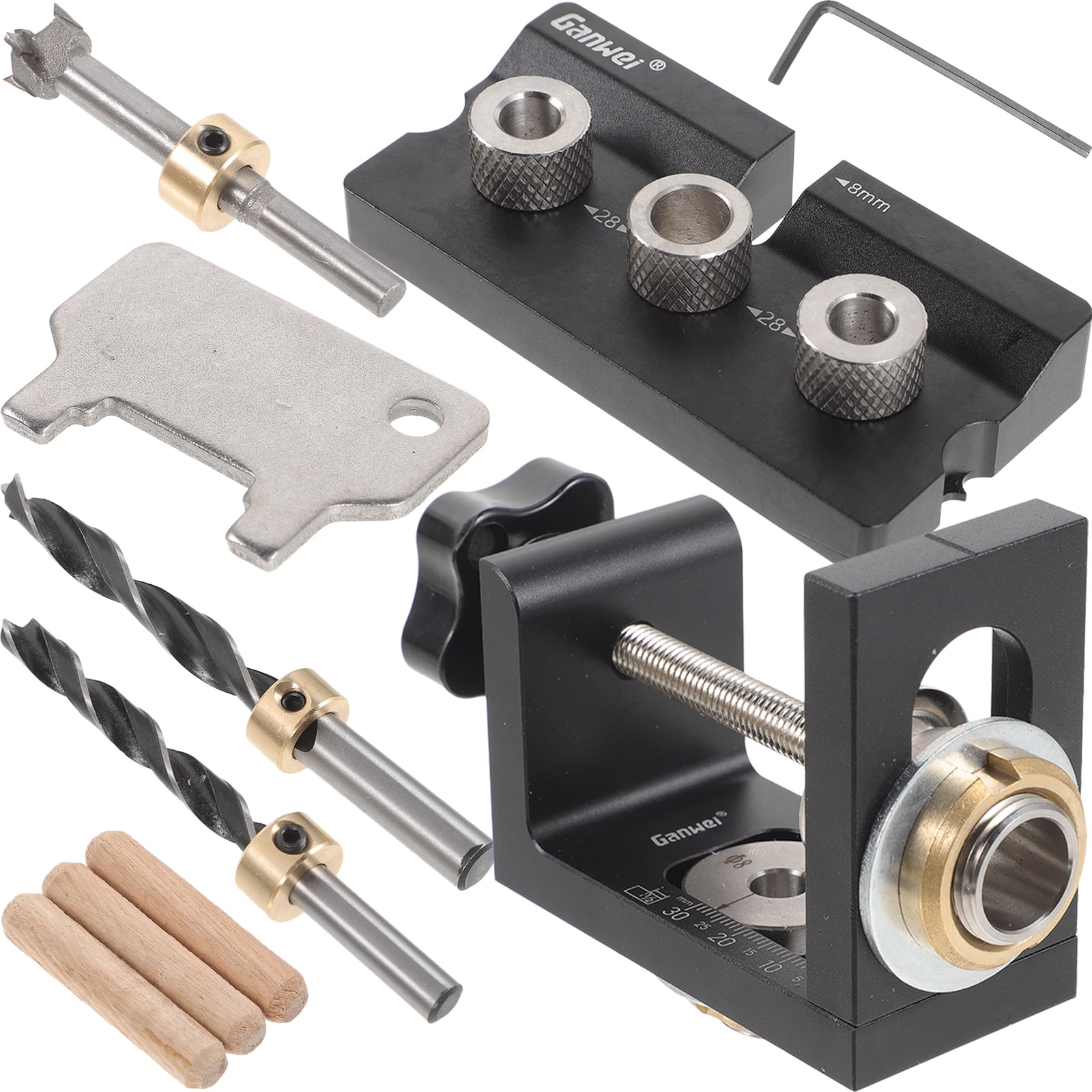 Locating Pin Fixture Hole Punch Hinge Jig Dowel Kit 2 1 Round