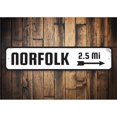 thumbnail image 1 of Location Arrow Novelty Decor, Metal Wall Sign - 4x18 Inches, 1 of 4