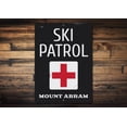 thumbnail image 1 of Location Ski Patrol Novelty Sign, Metal Wall Decor - 10x14 inches, 1 of 4