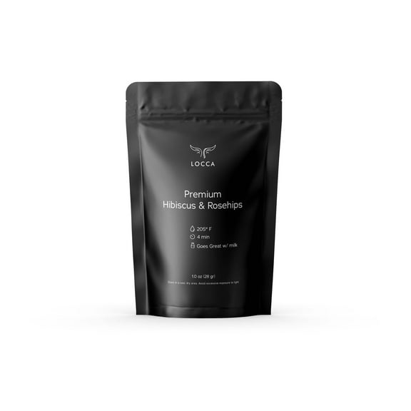 Locca Premium Hibiscus Island Tea: Fruity & Refreshing Blend of Rosehips & Hibiscus