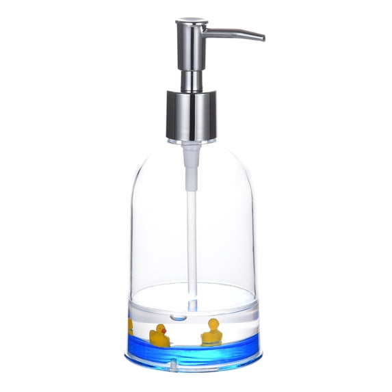 Locco Decor Acrylic Liquid 3D Floating Motion Bathroom Kitchen Vanity Accessory Soap Lotion Dispenser Ocean Cartoon Animal Theme Duck