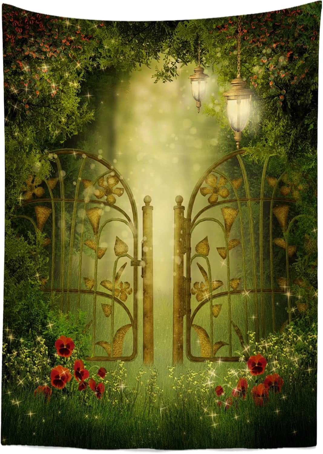 Loccor 12x8ft Windsor Castle Tapestry - London Spring Scene Wall Hanging For Living Room, Bedroom, Dorm
