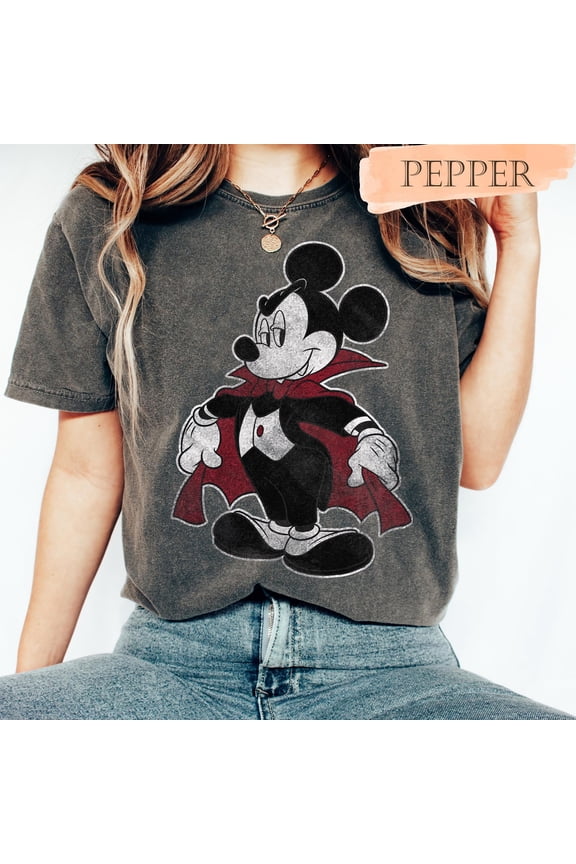 Locean Shirt Retro Mickey Vampire Shirt, Spooky Mickey & Friends Tee, Vintage Costume Shirt
