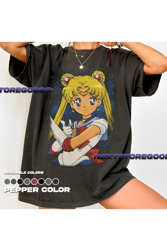 Locean Shirt Sailor Moon T-Shirt: Retro 90S Anime Manga Tee, Vintage T-Shirt - All Sizes S-5Xl