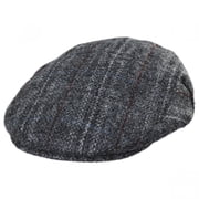 Loch Alsh Harris Tweed Wool Ivy Cap - XXL - Gray Mix