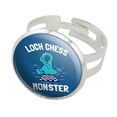 thumbnail image 1 of Loch Chess Monster Lochness Funny Humor Silver Plated Adjustable Novelty Ring, 1 of 4
