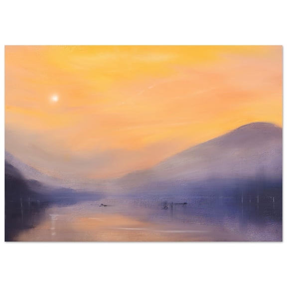 Loch Eck | Signed Fine Art Prints By Scottish Artist Hunter | Unframed or Varied Frames Available