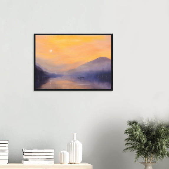 Loch Eck | Signed Fine Art Prints By Scottish Artist Hunter | Unframed or Varied Frames Available
