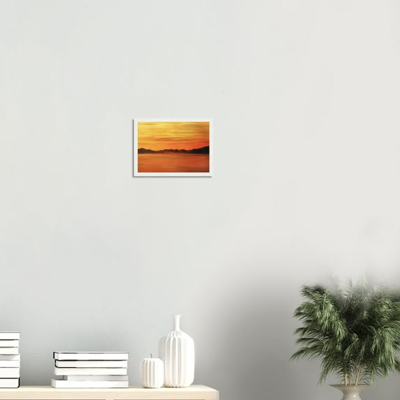 Loch Fyne Sunset | Signed Fine Art Prints By Scottish Artist Hunter | Unframed or Varied Frames Available