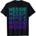 thumbnail image 1 of Loch Ness Monster Nessie Cryptid Cryptozoology Retro T-Shirt, 1 of 5
