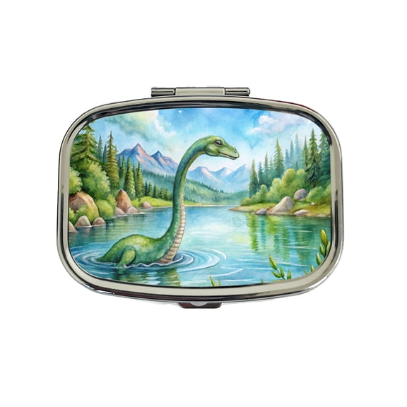 Loch Ness Monster Nessie In Scotland Highlands Lake Small Travel Handbag Pill Box Case