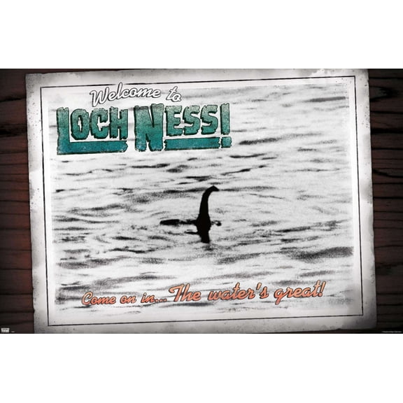 Loch Ness Monster Wall Poster, 22.375" x 34"