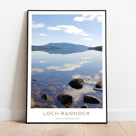 Loch Rannoch Scotland Vector Location Wall Art Poster