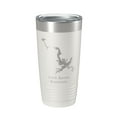 thumbnail image 1 of Loch Raven Reservoir Tumbler Lake Map Travel Mug Insulated Laser Engraved Coffee Cup Maryland 20 oz White, 1 of 1