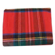 Locharron of Scotland Borders Royal Stewart Modern Tartan Lambswool Blanket - Red/Blue/Green
