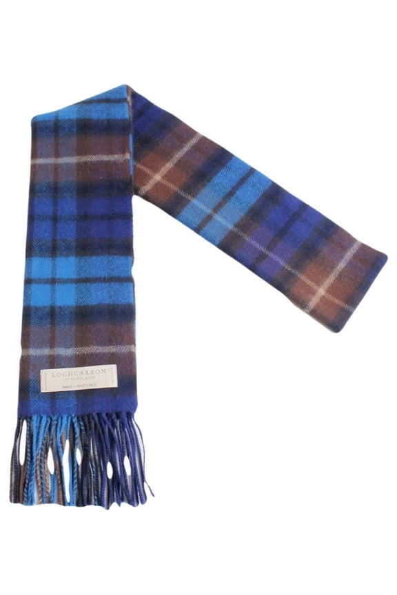 Buchanan Lambwool Scarf - Blue/Brown