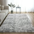 thumbnail image 1 of Lochas Fluffy Modern Area Rugs Tie-Dyed Rug for Living Room Nursery Home Decor Shag Soft Carpet,9'x12',Gray, 1 of 7