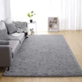 thumbnail image 1 of Lochas Fluffy Rug Soft Fuzzy Shag Carpet for Bedroom Living Room Indoor Home Decor Nursery Area Rugs, 5'x8',Gray, 1 of 7