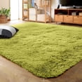 thumbnail image 1 of Lochas Fluffy Rugs Soft Shag Area Rug for Living Room Bedroom Kids Room Floor Mat,6'x9',Grass green, 1 of 8