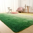 thumbnail image 1 of Lochas Fluffy Shag Area Rug Fuzzy Gradient Tie Dye Colorful Bedside Carpet Plush Rugs for Bedroom Living Room Nursery Baby Home Decor,5'x8',Yellow/Green, 1 of 8