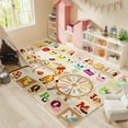 thumbnail image 1 of Lochas Kids Play Rug Mat Educational & Fun Carpet Soft Animal Learning Area Rugs for Kids Room Bedroom Playroom,Camel,6x9 Feet, 1 of 6
