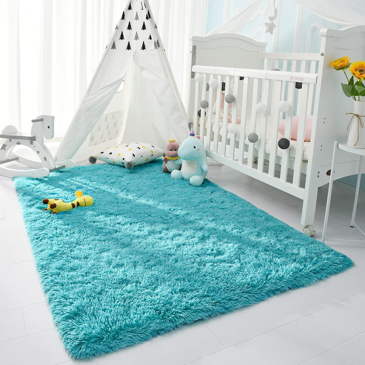 Lochas Luxury Fluffy Rug Ultra Soft Shag Carpet for Bedroom Living Room Big Area Rugs Home