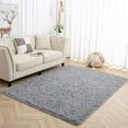 thumbnail image 1 of Lochas Luxury Fluffy Rugs Ultra Soft Shag Rug for Bedroom Living Room Kids Room, Children,6'x9',Gray, 1 of 7