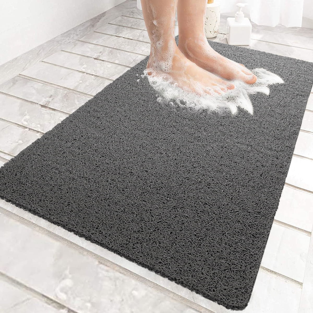 Lochas NonSlip Bath Mat Bathroom Rugs Quick Drying Drain Loofah