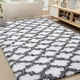 thumbnail image 1 of Lochas Shag Area Rug Geometric Plush Fluffy Rugs Soft Moroccan Carpet for Bedroom Living Room Floor Mat Home Decor,3x5ft,White, 1 of 5