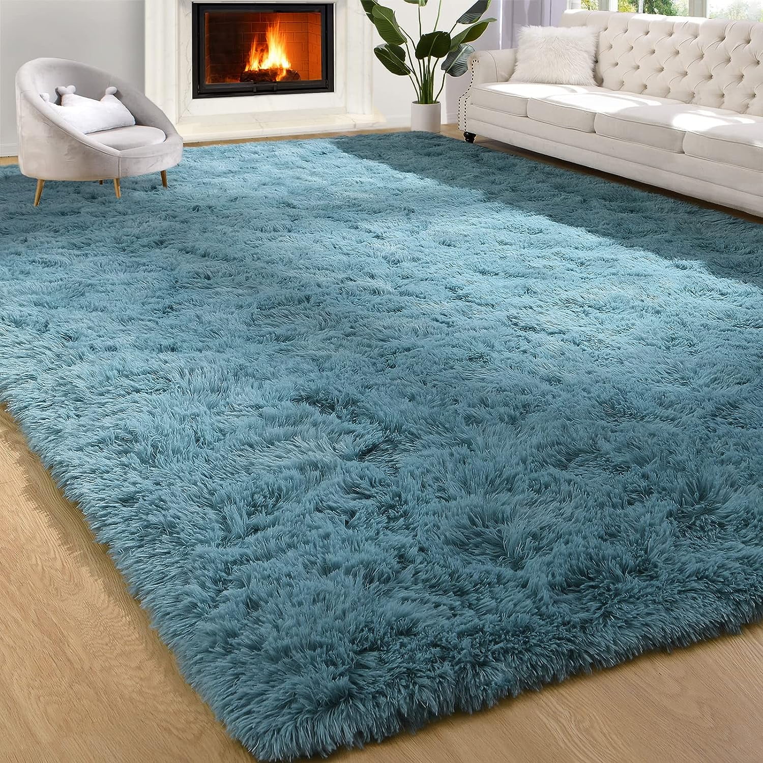 Lochas Soft Fluffy Area Rugs Plush Shaggy Furry Carpet for Home Decor
