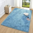 thumbnail image 1 of Lochas Soft Indoor Modern Area Rugs Fluffy Carpets for Living Room Children Bedroom Home Decor Nursery Rug, 4' x 5.3',Cobalt Blue, 1 of 7