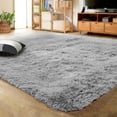 thumbnail image 1 of Lochas Soft Indoor Modern Big Area Rugs Fluffy Living Room Carpets for Bedroom Home Decor Nursery Rug 8x10 Feet, Gray, 1 of 7