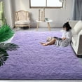 thumbnail image 1 of Lochas Soft Shag Carpet Fluffy Rug for Living Room Bedroom Big Area Rugs Floor Mat Home Decor, 5'x8',Lavender Purple, 1 of 7