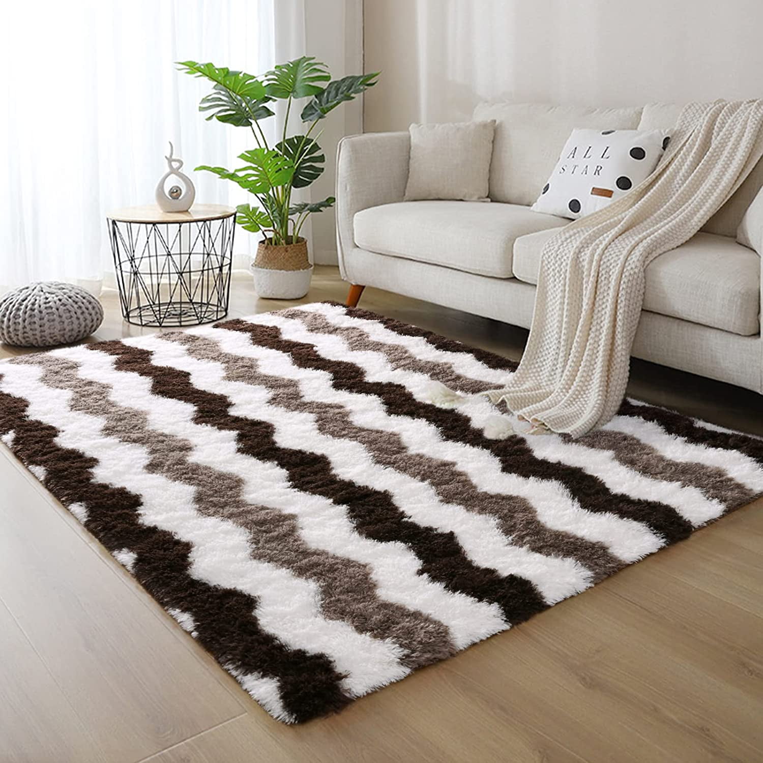 Lochas Alfombras Modernas Plush Area Rugs for Bedroom, Living Room