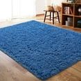 thumbnail image 1 of Lochas Soft Soild Area Rug Shag Carpet Plush Rug for Living Room Bedroom Kidroom Fluffy Mat, 4'x 6',Indigo, 1 of 7