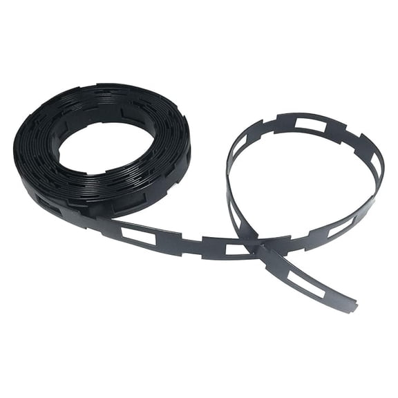 Lock - (100' Feet x 1" Wide) Strong Flexible Plastic Chain Locking Strap - Cable, Plant & Tree Ties For Staking - Premium Reusable Tree Support Straps