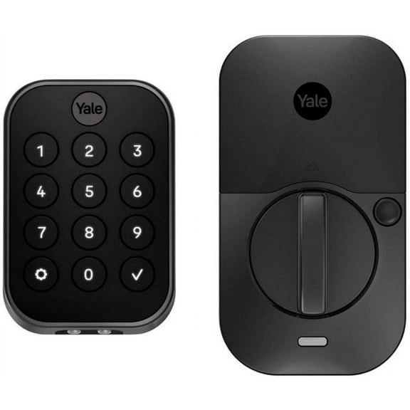 Lock 2, Key-Free Pushbutton Lock with Bluetooth - Black Suede