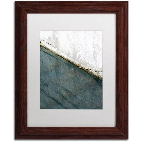 "Lock Abstract" Canvas Art by Kurt Shaffer White Matte, Wood Frame