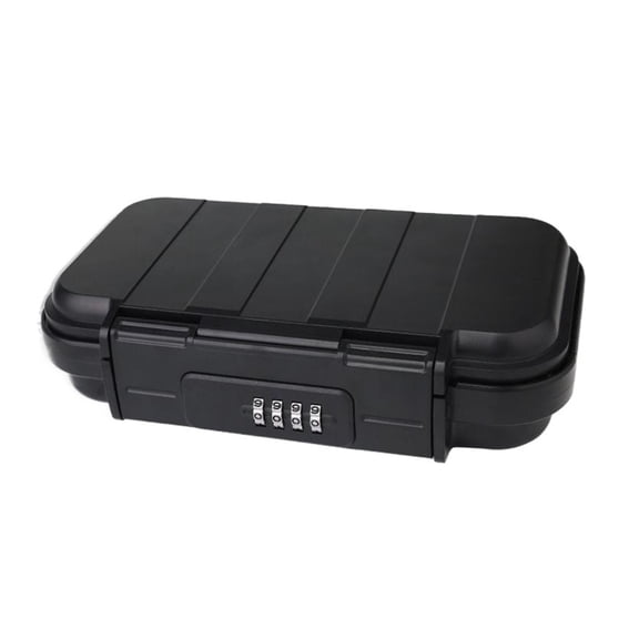 Lock Box 4-Digit Password Travel Safe Storage Cabinet Small Items Water-Resistant Detachable Chain ,Multiple Options Available