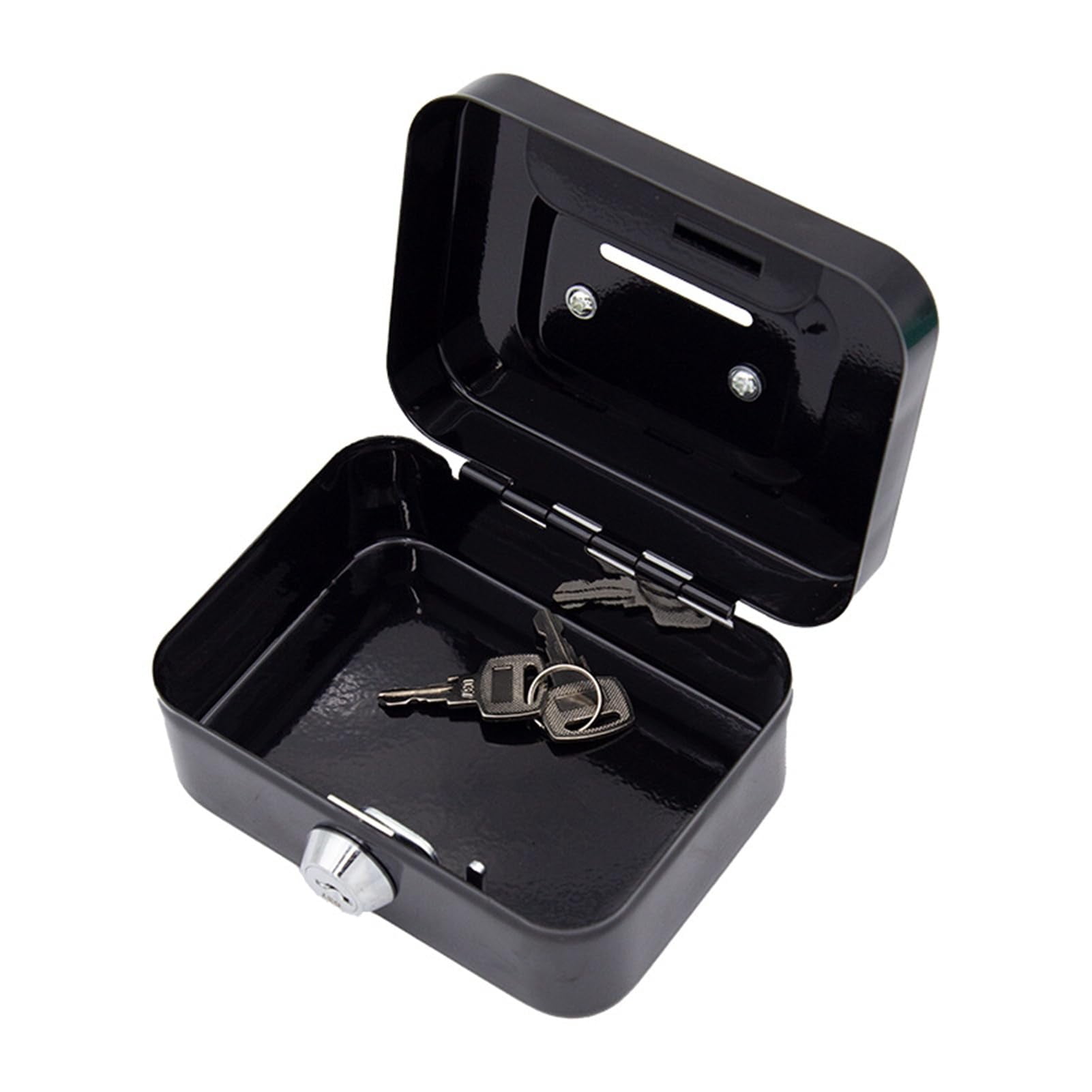 Lock Box, Steel Mini Piggy Bank Safe Box with Key Lock for Kids Cash ...