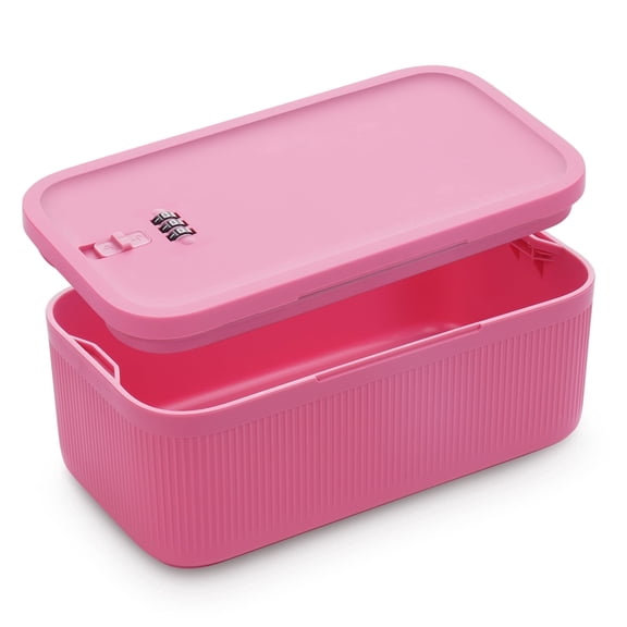 Versatile Lock Box with Code – Small Lockable Storage Box for Medication, Food, Electronics & Personal Items Safe – BPA-Free