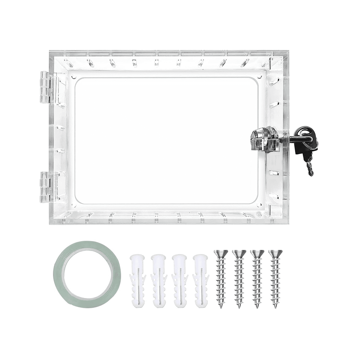 Lock Box with Key, for Thermostat on Wall,Fits 6.5in Hx3.9in Wx2in D