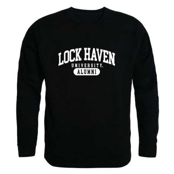 Lock Haven University Bald Eagles Alumni Fleece Sweatshirt, Black - Medium