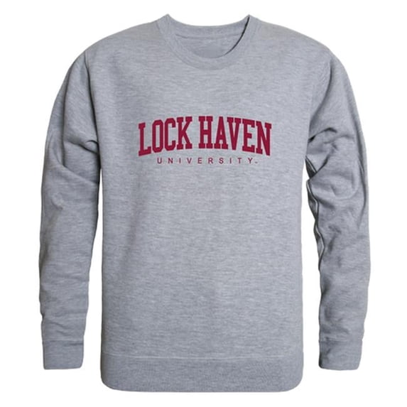 Lock Haven University Bald Eagles Game Day Crewneck Sweatshirt, Heather Grey - 2XL