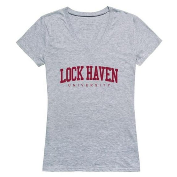 Lock Haven University Bald Eagles Game Day Women T-Shirt, Heather Grey - Medium